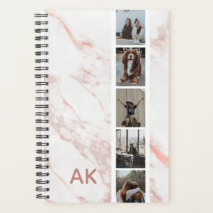 Agenda Foto: Faux Pink Marble Personalizado