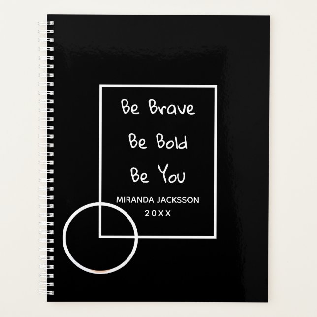 Agenda Foto motivacional preto 2026 (Frente)