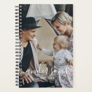 Agenda Foto personalizada com nome de família e ano esta