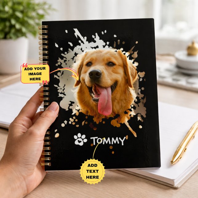 Agenda Foto Personalizada com Nome em Espiral  (Personalized Custom Photo with Name Spiral Photo Planner)