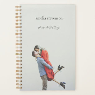 Agenda Foto personalizada de Tipografia Chic Simple 2022
