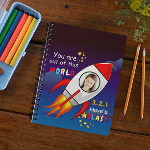 Agenda Foto personalizada do foguete astronauta