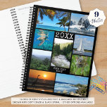 Agenda Fotografia personalizada de 9 colagens personaliza<br><div class="desc">Crie seu próprio planejador personalizado de fotos utilizando este modelo de colagem de fotos fácil de carregar com 9 imagens ou imagens em várias formas e tamanhos na sua escolha de estilos de fonte e cores e cor de fundo para uma aparência personalizada. ASSISTÊNCIA: para obter ajuda com a modificação...</div>