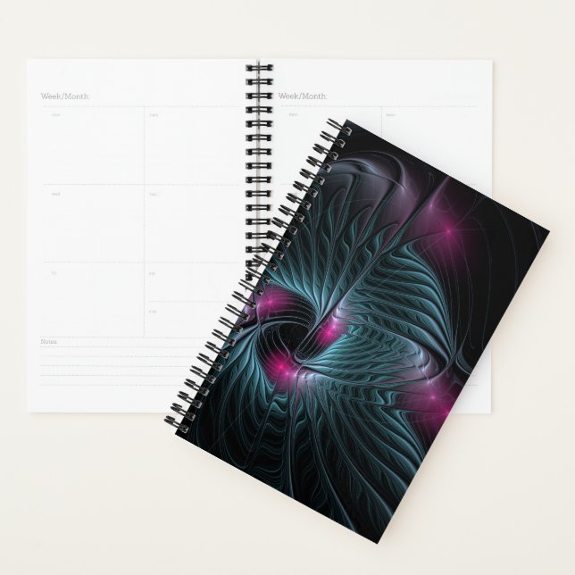 Agenda Fractal de Fantasia Colorida abstrato (Exibição)