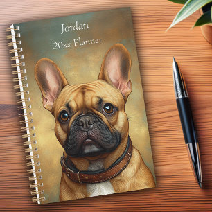 Agenda Francês Bulldog Fawn Frenchie Retrit Personalizado