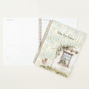 Agenda Frango Casa Romântica Janela Floral