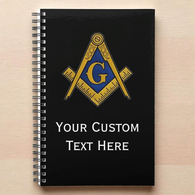 Agenda Freemason Masonic Gifts Square e Compass Black (Criador carregado)
