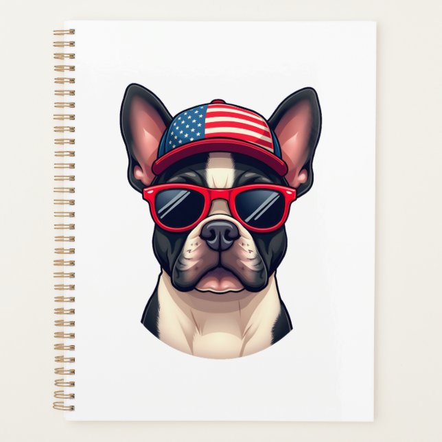 Agenda Frenchie Wearing USA Colors (4) (Frente)