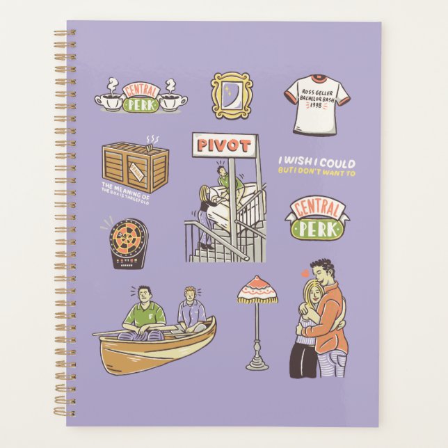 Agenda FRIENDS™ | Ícones Desenho Animado (Frente)