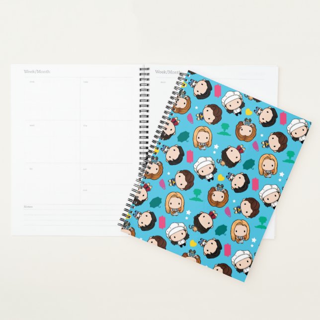 Agenda FRIENDS™ | Padrão Chibi de Personagem (Exibição)