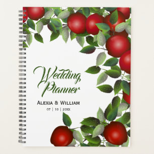 Agenda Fruta de Maçãs Vermelhas Casamento