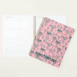 Agenda Fruta & Flowers Patternos Blooms Floral Rosa PERSO