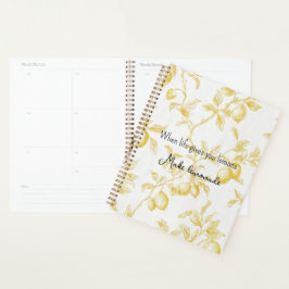 Agenda Frutas Amarelas Limões Fazem Limonada