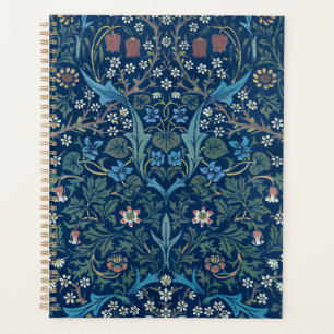 Agenda Fundo Azul Morris Vintage Padrão Blackthorn