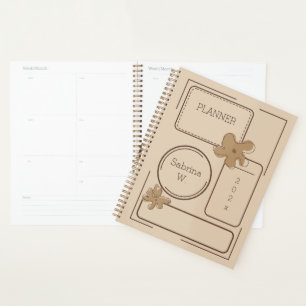 Agenda Fundo de Notas de Flores em Estilo Minimalista