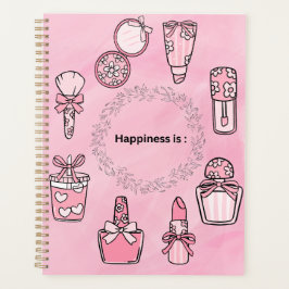 Agenda Fundo Estético Rosa Feminino