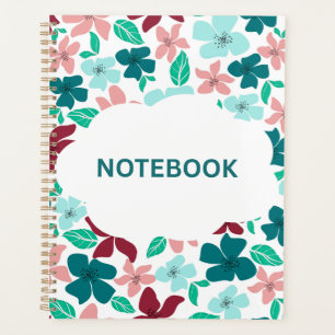 Agenda Fundo Floral Design Artístico Vibrante