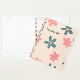 Agenda Fundo Floral Rosa Claro | Estética Suave e Elegant