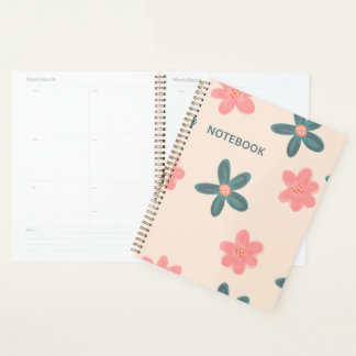 Agenda Fundo Floral Rosa Claro | Estética Suave e Elegant