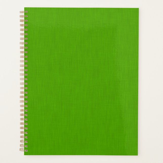 Agenda Fundo texturizado verde lima calmo e simples (Frente)