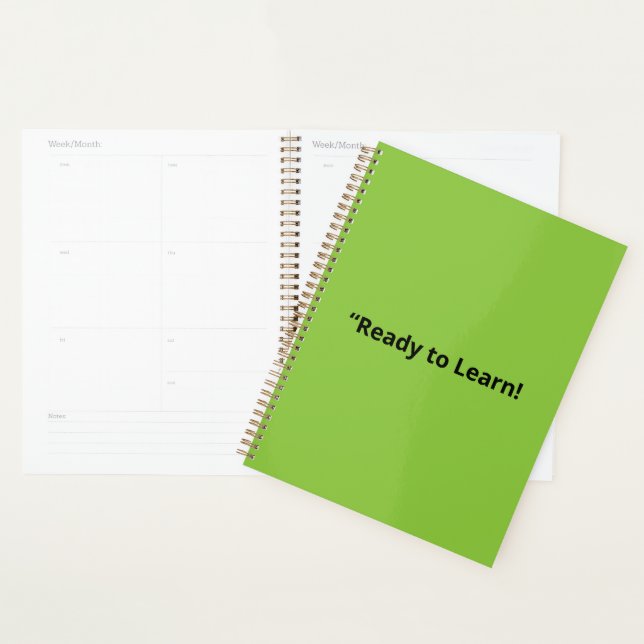 Agenda Fundo Verde Lima Plano – Textura Escolar (Exibição)