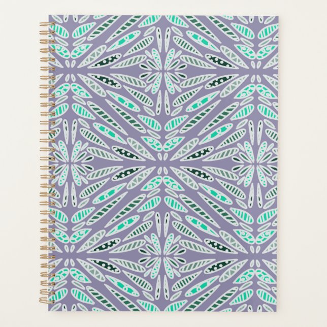 Agenda Funky Design Floral Geometric  (Frente)