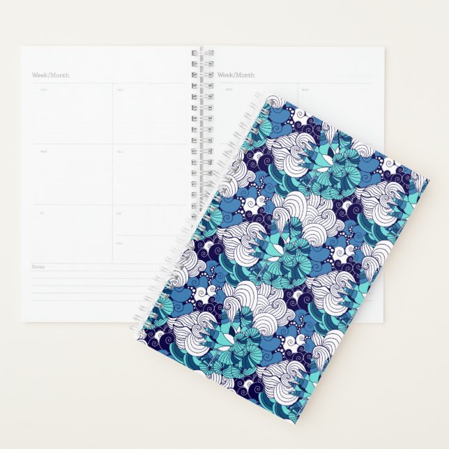 Agenda Funky Seashell Pattern (Exibição)