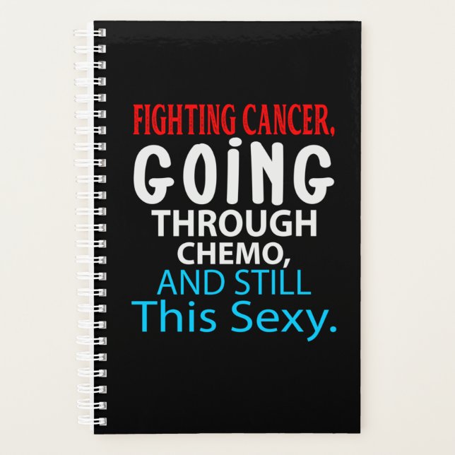 Agenda Funny Cancer Fighter Inspirational Quote Chemo (Frente)