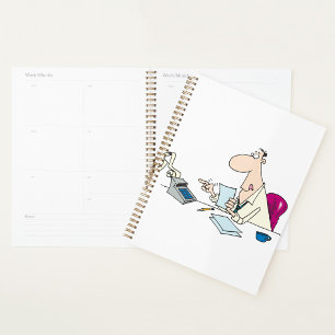 Agenda Funny Cartoon Contabilista Humor