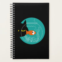 Funny Cat & Fish Planner – Kuro Catto + Kin-chan