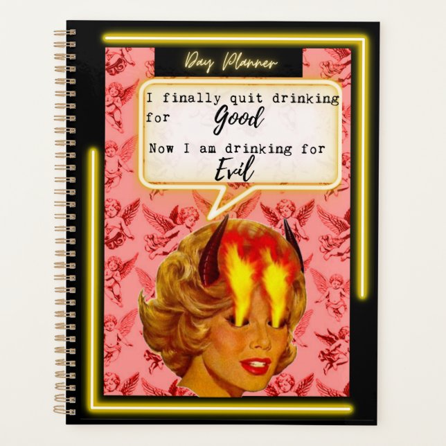 Agenda Funny Day Planner/Journal For Women Sassy-Evil (Frente)