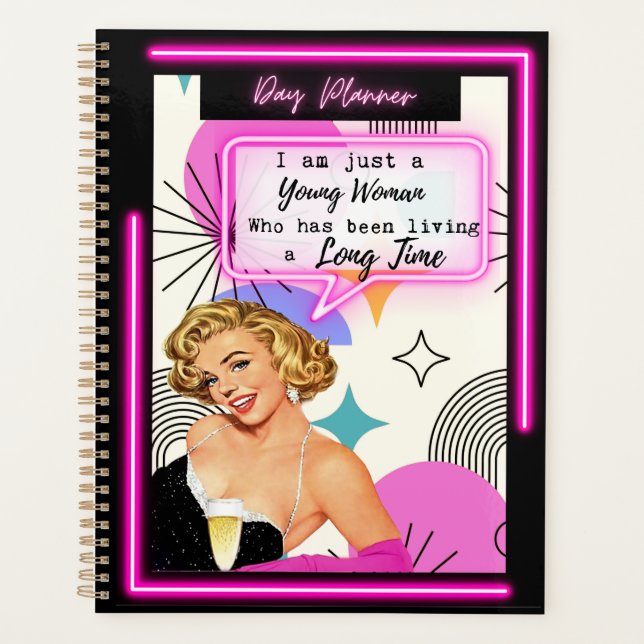 Agenda Funny Day Planner/Journal For Women Sassy-Girl (Frente)