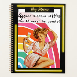 Agenda Funny Day Planner/Journal For Women Sassy-Wine