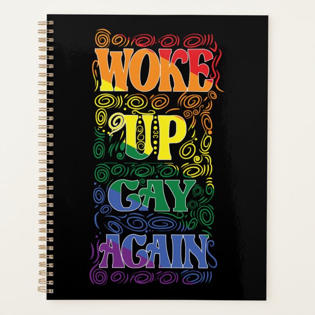 Agenda Funny LGBTQ | Woke Up Gay Again | Gay Pride (Frente)