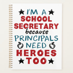 Agenda Funny School Secretary Heroes Appreciation