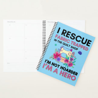 Agenda Funny Sewing Quote Vintage Floral Sewing Machine