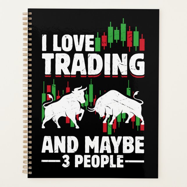 Agenda Funny Trading Quote Bull & Candlestick Daytrading  (Frente)