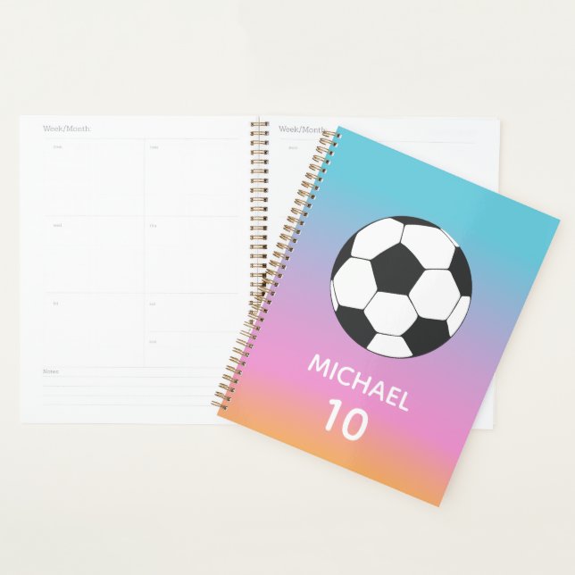 Agenda Futebol Personalizado Nome E Número (Exibição)