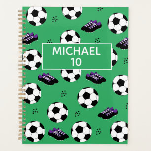 Agenda Futebol Personalizado Nome E Número Verde