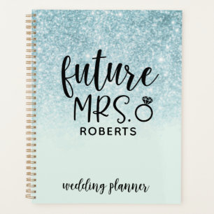 Agenda Futura Sra. Wedding Blue Glitter