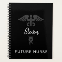 Futuro Caduco Médico de Enfermeiro Preto Personali