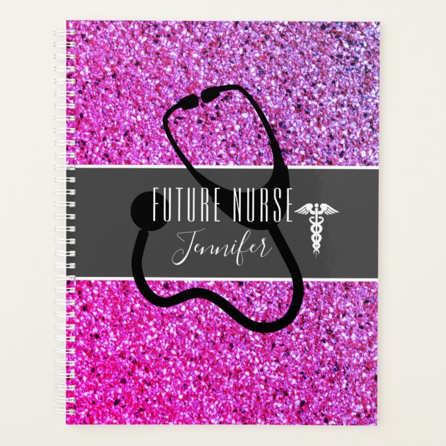 Agenda Futuro Enfermeiro Caduco Roxo (Frente)