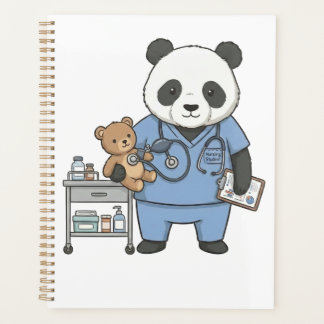 Agenda Futuro Enfermeiro Panda: Adorável Estudante de Med