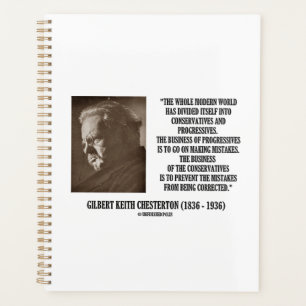 Agenda G.K. Conservadores de Chesterton Erro Progressista