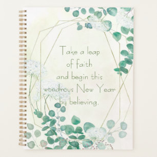 Agenda galhos brancos de neve com tinta de fundo