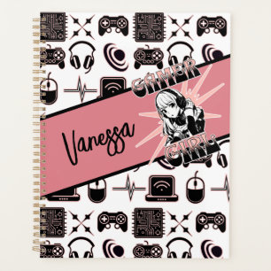Agenda Gamer Girl personalizada Jogos