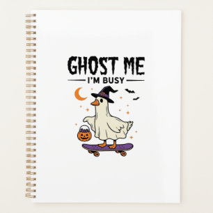 Agenda Ganso de Halloween de skate fantasma estou ocupado