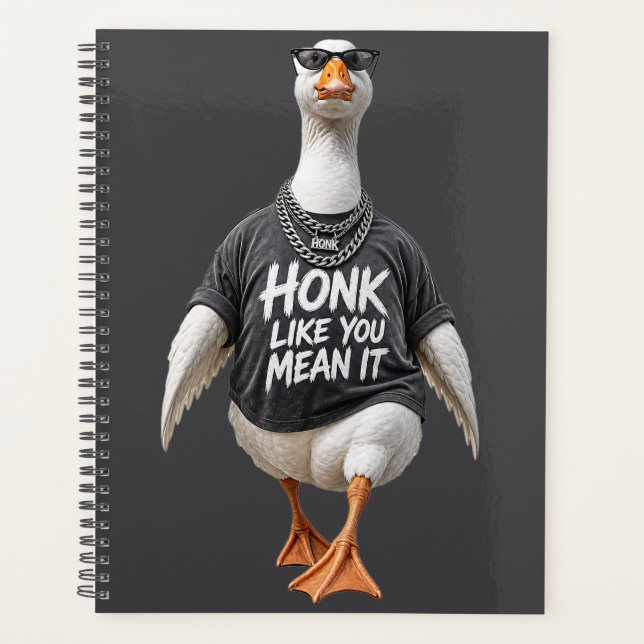 Agenda Ganso Legal Usando Óculos de Sol (Frente)