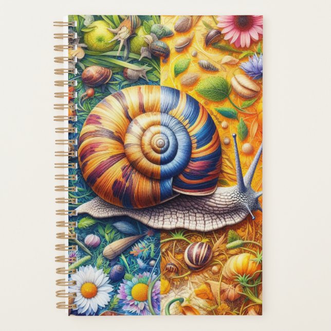 Agenda Garden Snail Quatro Seasons Planner Diário (Frente)