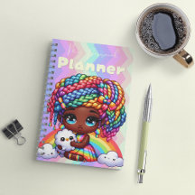 Garota Chibi Cute Rainbow "My Personal Planner"